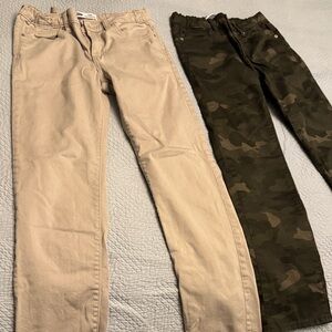 Old Navy Kids Camo and Khaki Bottoms Set